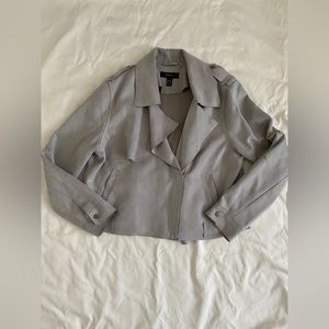 Suede moto jacket